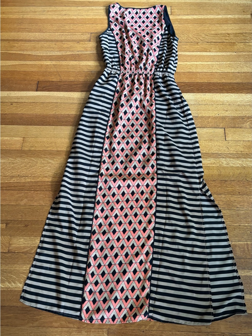THML Maxi Dress waist tie sleeveless - Picture 6 of 8